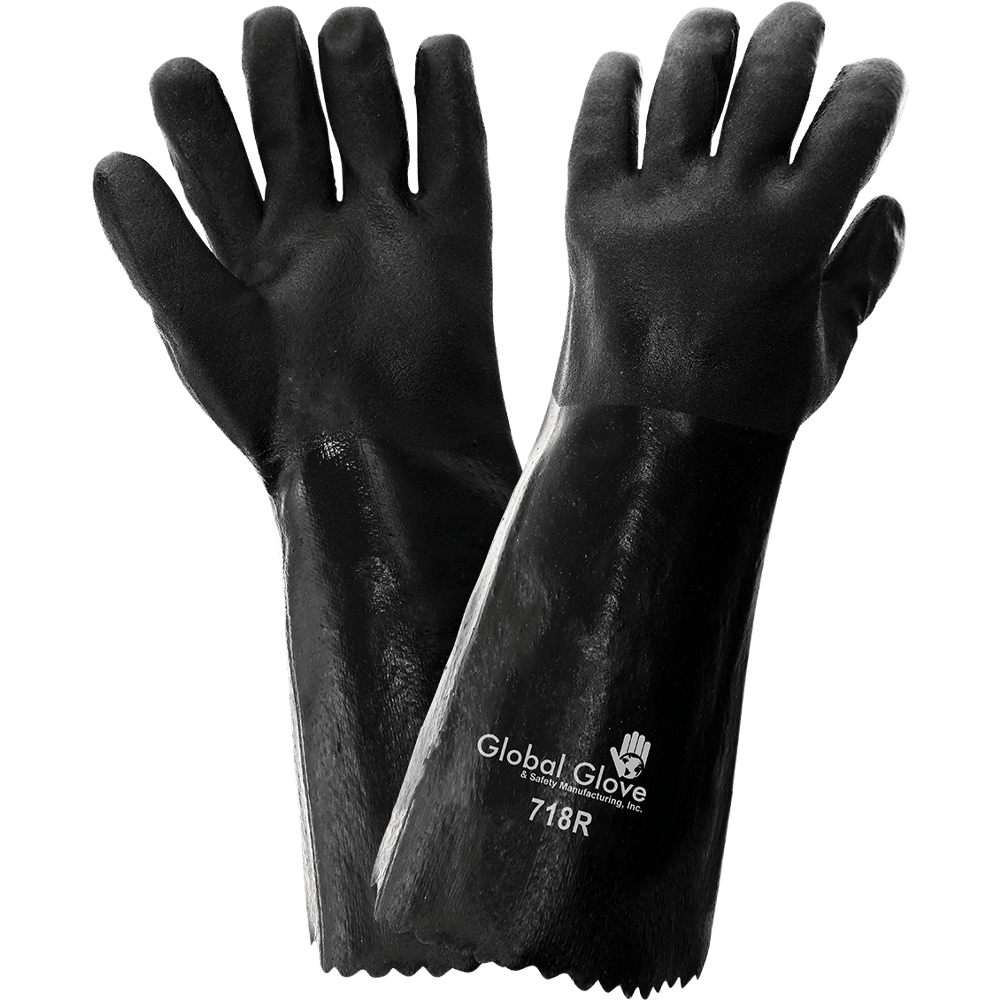 Global Glove 718R PVC Chemical Handling Gloves