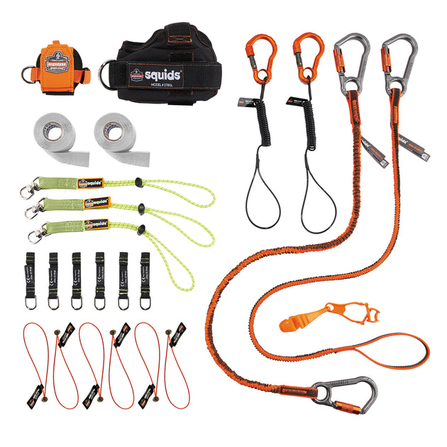 Ergodyne Squids 3183 Carpenter and Laborer's Tool Tethering Kit