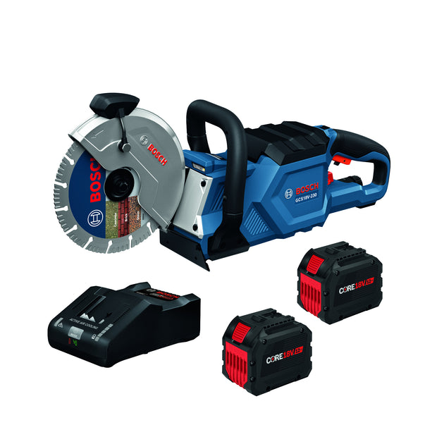 18V Brushless 9 In. Cutoff Saw Kit with (2) CORE18V® 12 Ah Batteries