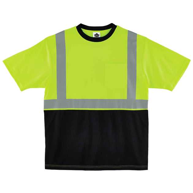 Ergodyne GloWear 8289BK Hi-Vis T-Shirt - Type R, Class 2, Black Front