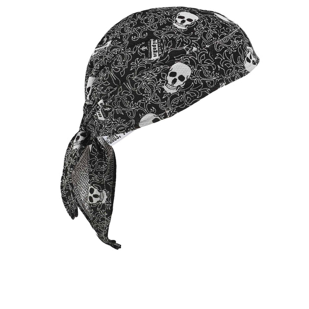 Ergodyne Chill-Its 6615 High-Performance Bandana - Terry Cloth Sweatband, Tie Closure