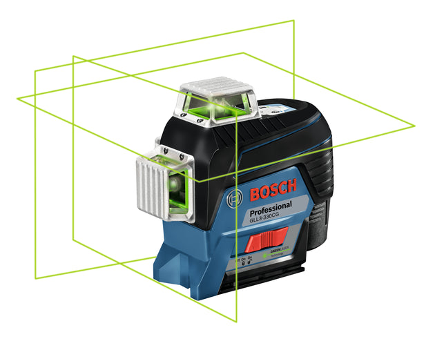 12V Max 360⁰ Connected Green-Beam Three-Plane Leveling and Alignment-Line Laser Kit with (2) 2.0 Ah Batteries