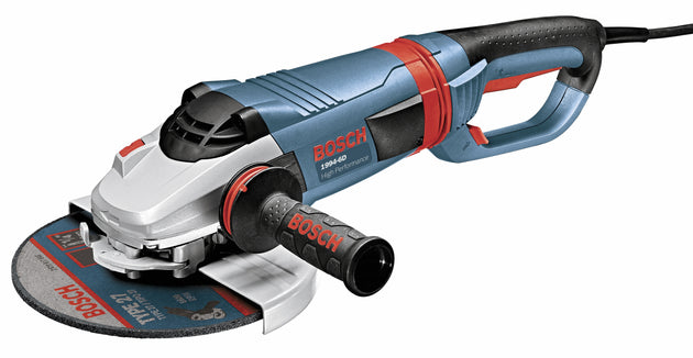 9 In. 15 A High Performance Large Angle Grinder with No Lock-On Switch