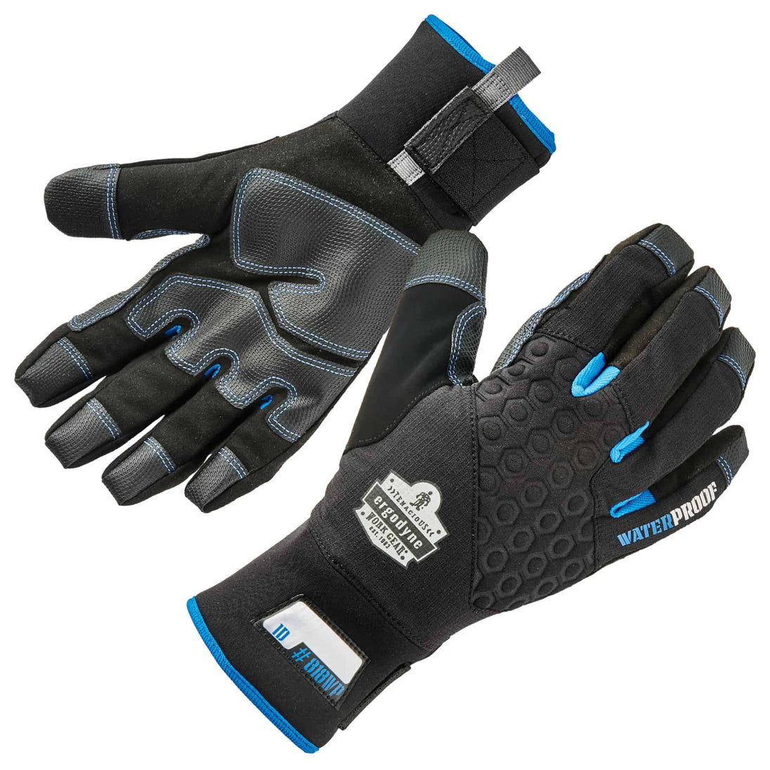 Ergodyne ProFlex 818WP Thermal Waterproof Winter Work Gloves, EN 388: 3423X