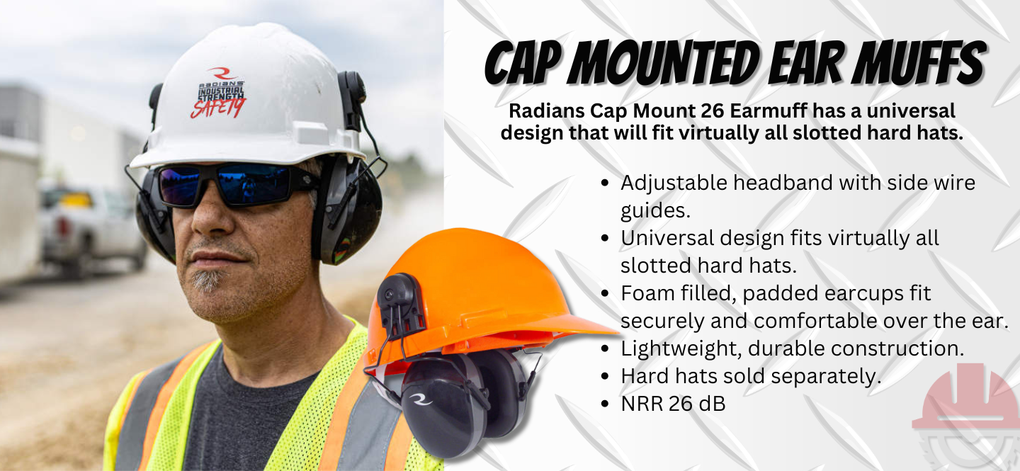 Cap Mounted Ear Muffs