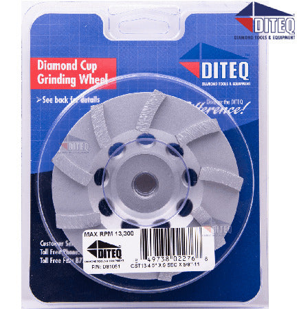 Diteq D81028 4-1/2" x 5/8" Grinding wheel