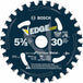 Bosch DCB530 5-3/8" 30 tooth edge circular saw blade