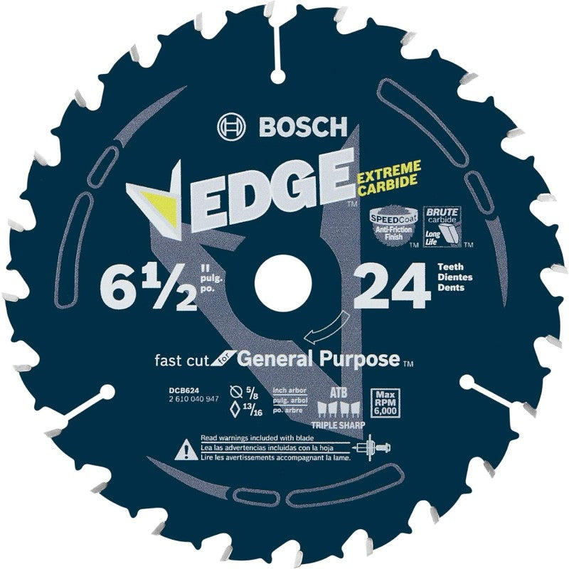Bosch DCB624 6 -/2" 24 tooth circular saw blade 