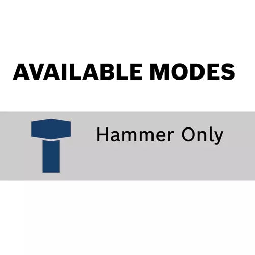 Bosch DH1020VC available modes