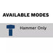 Bosch DH1020VC available modes
