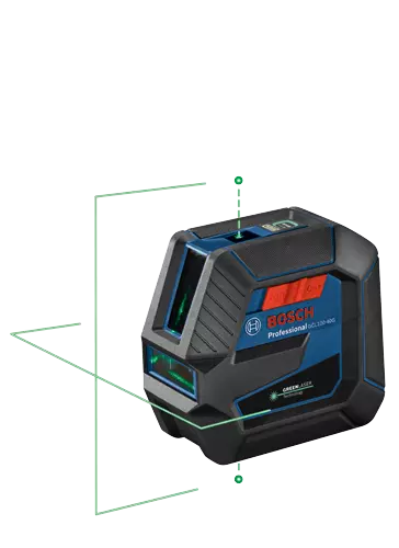 Bosch GCL100-40G side view