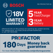Bosch GDS18V-740CB14 warranty