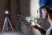 Bosch GLI18V-1200CN in use on tripod