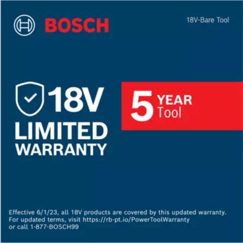 Bosch GSA18V-083B warranty