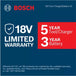 Bosch GSB18V-535CB15 warranty