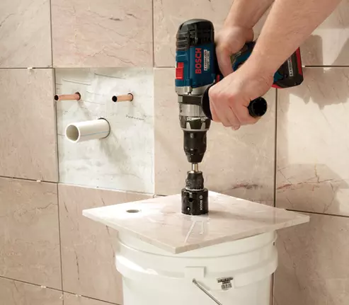 Bosch HE1 on drill
