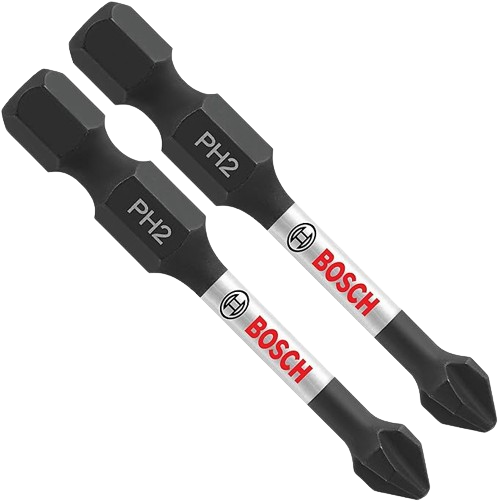 Bosch ITPH22B impact tough 2" Philips #2 power bits - 10 pack
