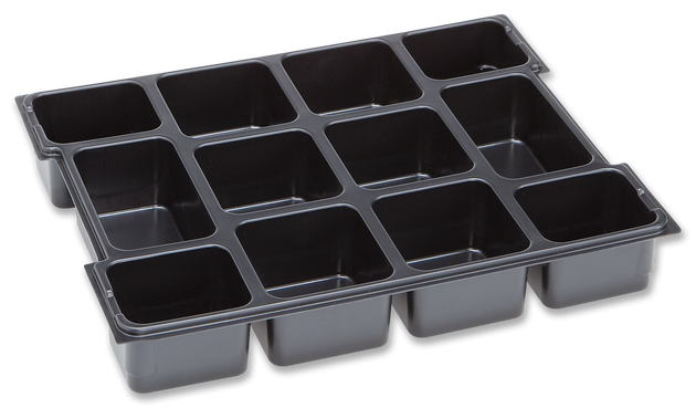 Deep-drawn plastic insert with 12 compartments for the L-BOXX 102