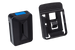 Battery mount set  for safe carrying of a spare battery on the tool belt
