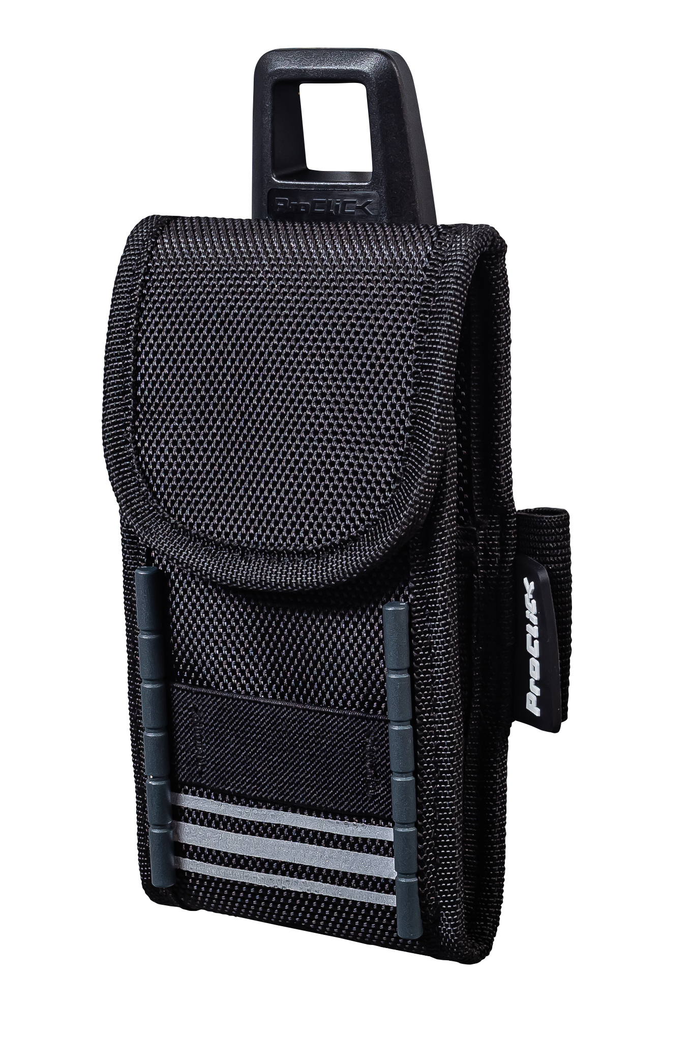Small tool pouch with flap  for safe transport of sensitive devices on the belt