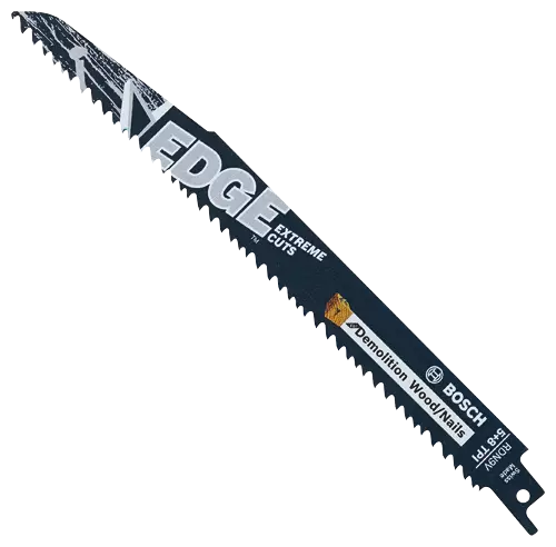 Bosch RDN9V 9" 5/8 TPI edge demolition for wood with nails reciprocating saw blade