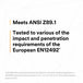3M X5001V-ANSI meets requirements