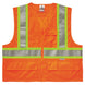 Ergodyne GloWear 8235ZX Two-Tone X-Back Safety Vest - Type R, Class 2, Zipper