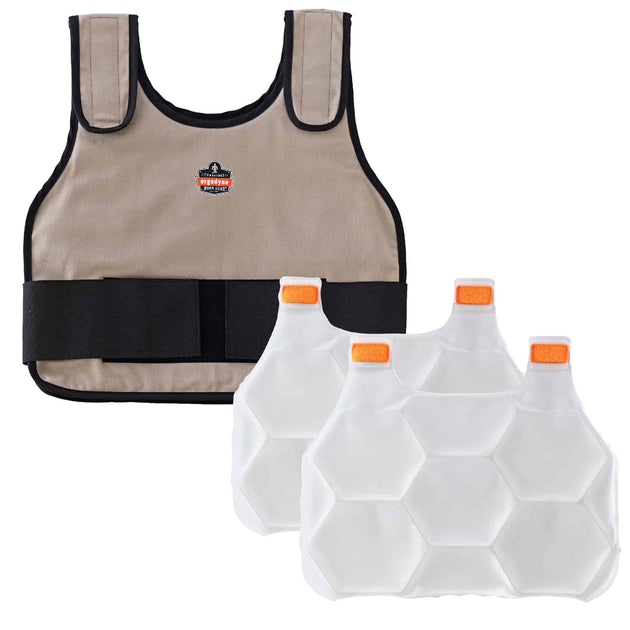 Ergodyne Chill-Its 6230 Standard Phase Change Cooling Vest with Rechargeable Packs