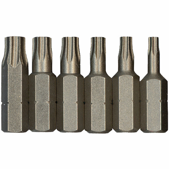 6 pc. 1 In. Torx® Security Insert Bit Set