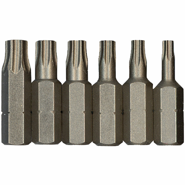 6 pc. 1 In. Torx® Security Insert Bit Set