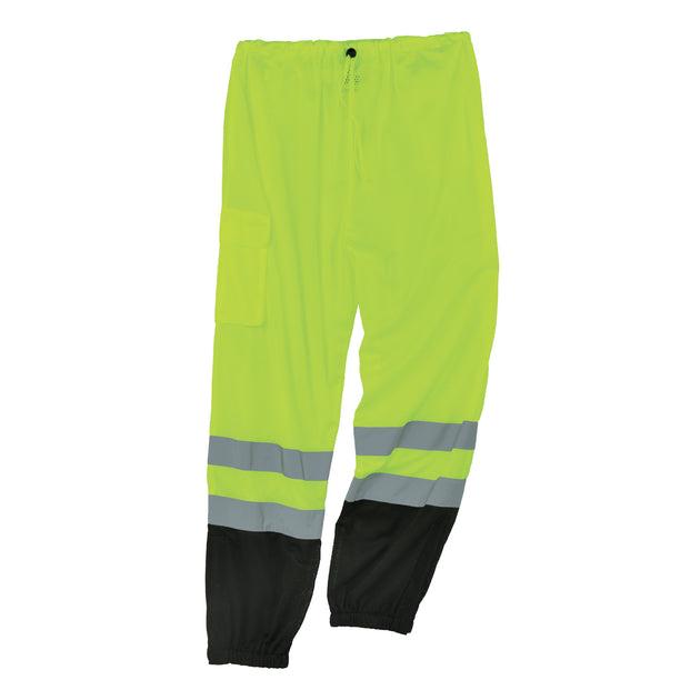 Ergodyne GloWear 8910BK Hi-Vis Pants - Class E, Black Bottom