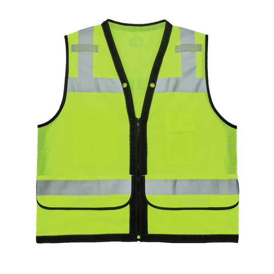 Ergodyne Glowear 8253HDZ Heavy-Duty Mesh Surveyors Vest - Type R, Class 2, Zipper