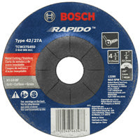 4-1/2 In. .045 In. 7/8 In. Arbor Type 27A (ISO 42) 60 Grit Rapido™ Fast Fast Metal/Stainless Cutting Abrasive Wheel