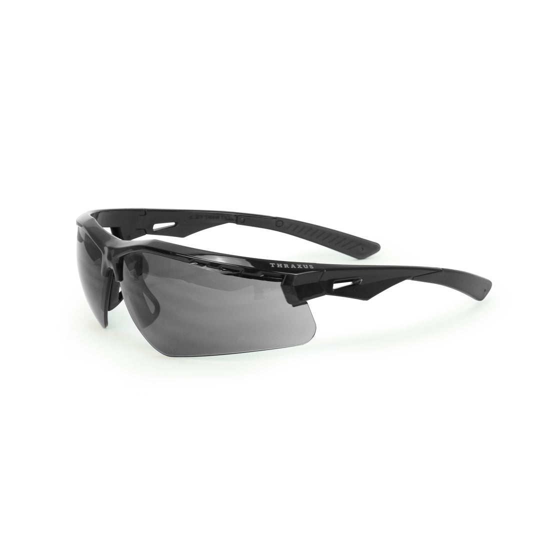 Thraxus™ Safety Eyewear - Black Frame - Smoke IQ Anti-Fog Lens