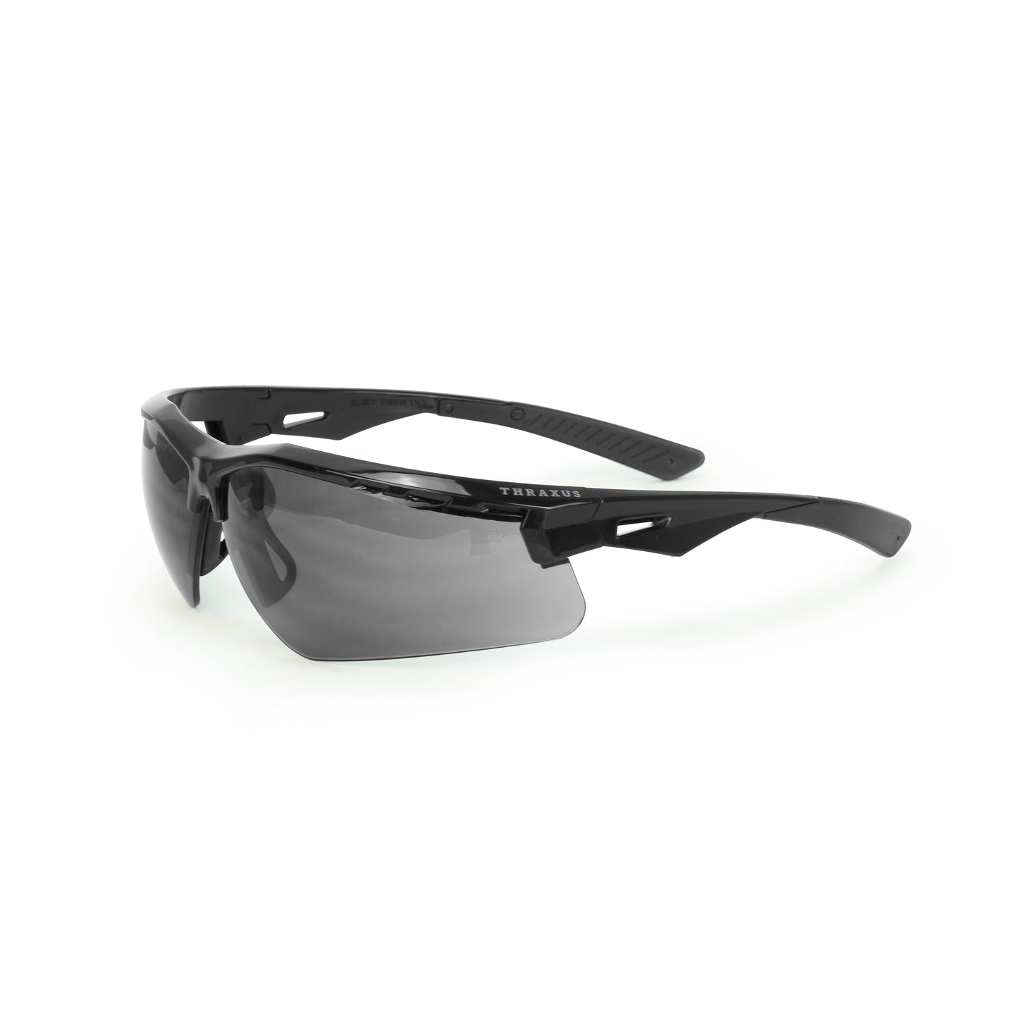 Thraxus™ Safety Eyewear - Black Frame - Smoke IQ Anti-Fog Lens
