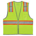 Ergodyne GloWear 8246Z-S Two-Tone Mesh Hi-Vis Safety Vest - Type R, Class 2, Zipper, Reflective Binding, Single Size