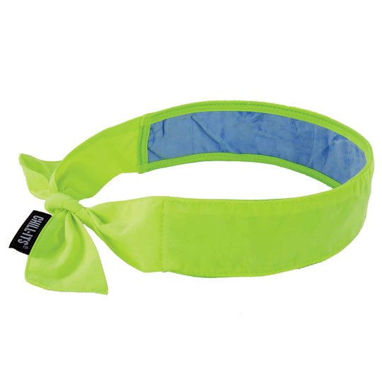 Ergodyne Chill-Its 6700CT Evaporative Cooling Bandana Headband - PVA, Tie Closure