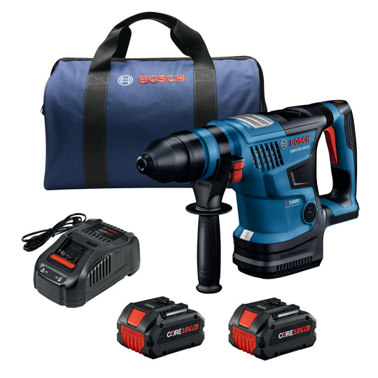PROFACTOR™ 18V Connected-Ready SDS-plus® Bulldog™ 1-1/4 In. Rotary Hammer with (2) CORE18V® 8 Ah High Power Batteries
