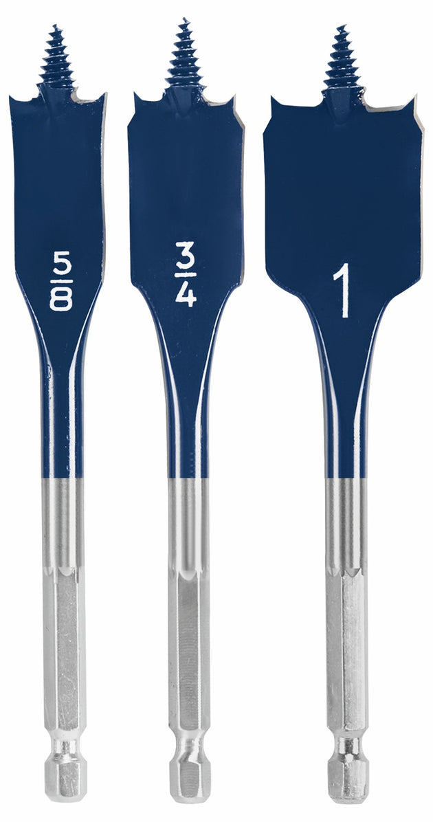 3 pc. Daredevil® Stubby Length Spade Bit Set