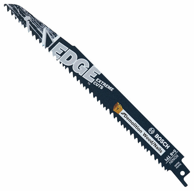 25 pc. 9 In. 5/8 TPI Edge Reciprocating Saw Blades for Wood/Nail Demolition (Bulk Pack)