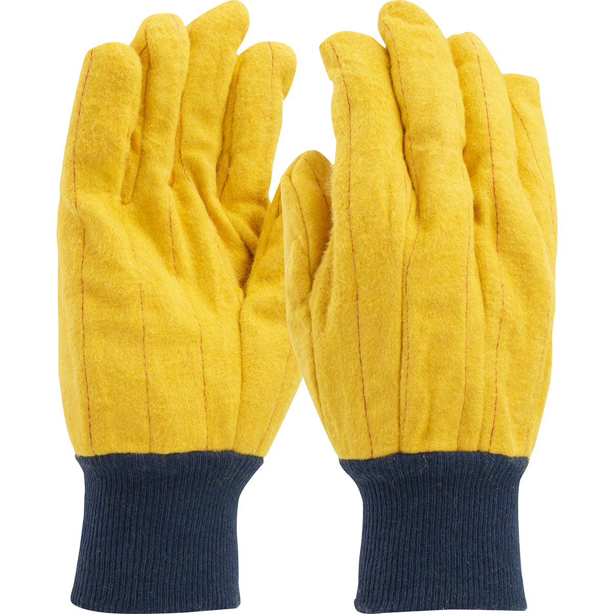 PIP® Regular Grade Chore Glove with Double Layer Palm, Single Layer Back and Nap-Out Finish - Knit Wrist