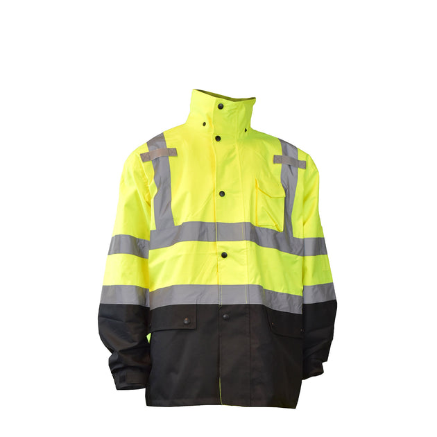 RW30-3Z1 General Purpose Rain Jacket - Hi-Vis Green - Size L