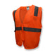 SV2Z Economy Type R Class 2 Mesh Safety Vest with Zipper - Orange - Size S