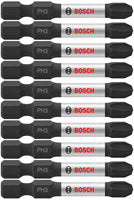 10 pc. Impact Tough™ 2 In. Phillips® #3 Power Bits (Bulk Pack)