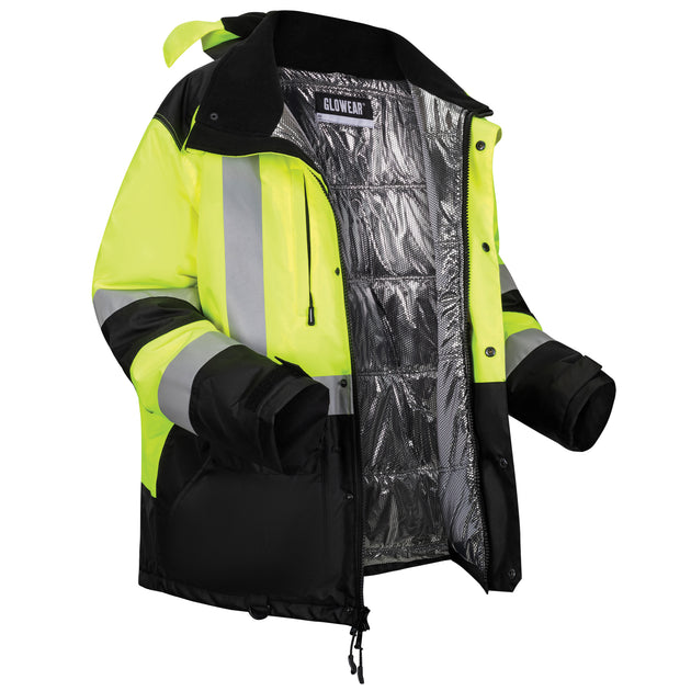 Ergodyne GloWear 8390 Hi-Vis Winter Jacket with AmpliFIRE™ Heat Reflective Lining - Type R, Class 3