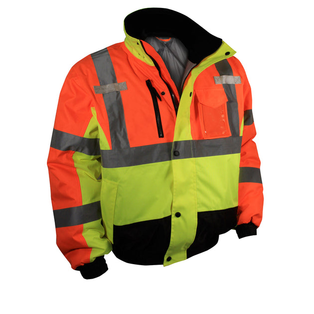 SJ12-3 Weatherproof Multi-Color Bomber Jacket with Quilted Built-In Liner - Size 2X