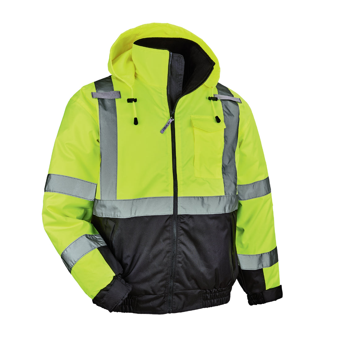 Ergodyne GloWear 8377 Hi-Vis Winter Bomber Jacket - Type R, Class 3