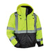 Ergodyne GloWear 8377 Hi-Vis Winter Bomber Jacket - Type R, Class 3