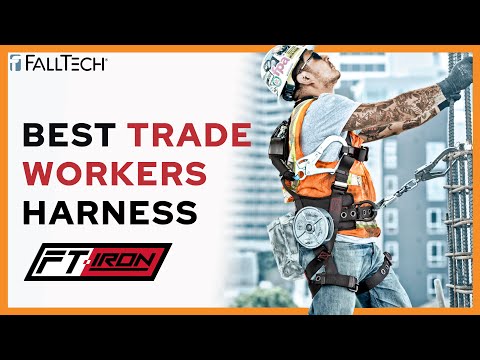 Falltech 7432 Falltech 8142 FT-Iron 3D Standard Non-belted Full Body Harness, Tongue