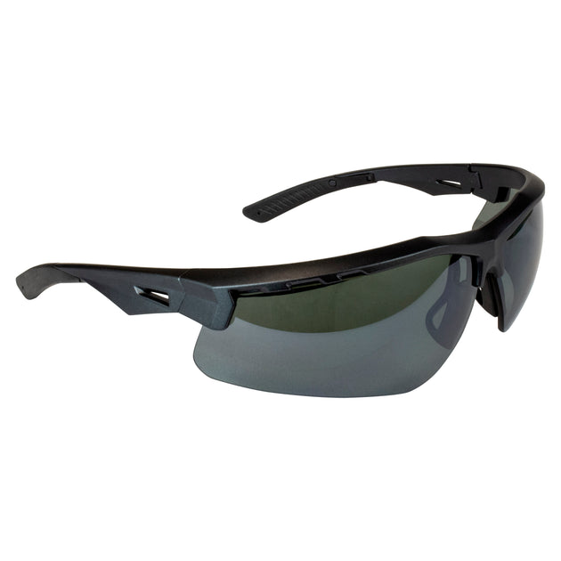 Thraxus™ Safety Eyewear- Black Metal Frame - Smoke Polarized Lens